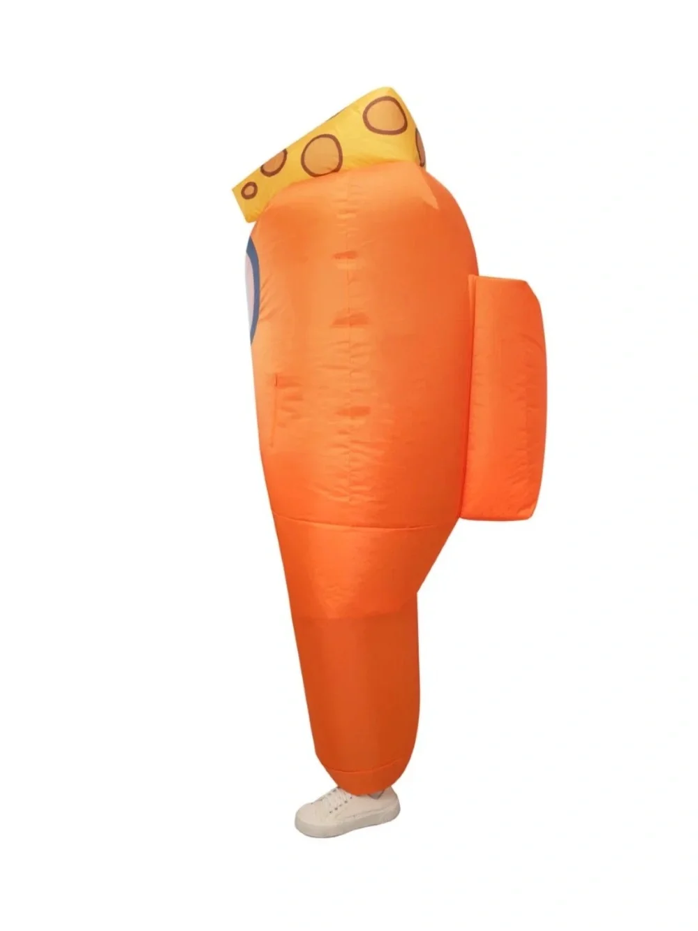 Among Us Inflatable Orange Costume with Backpack Detail